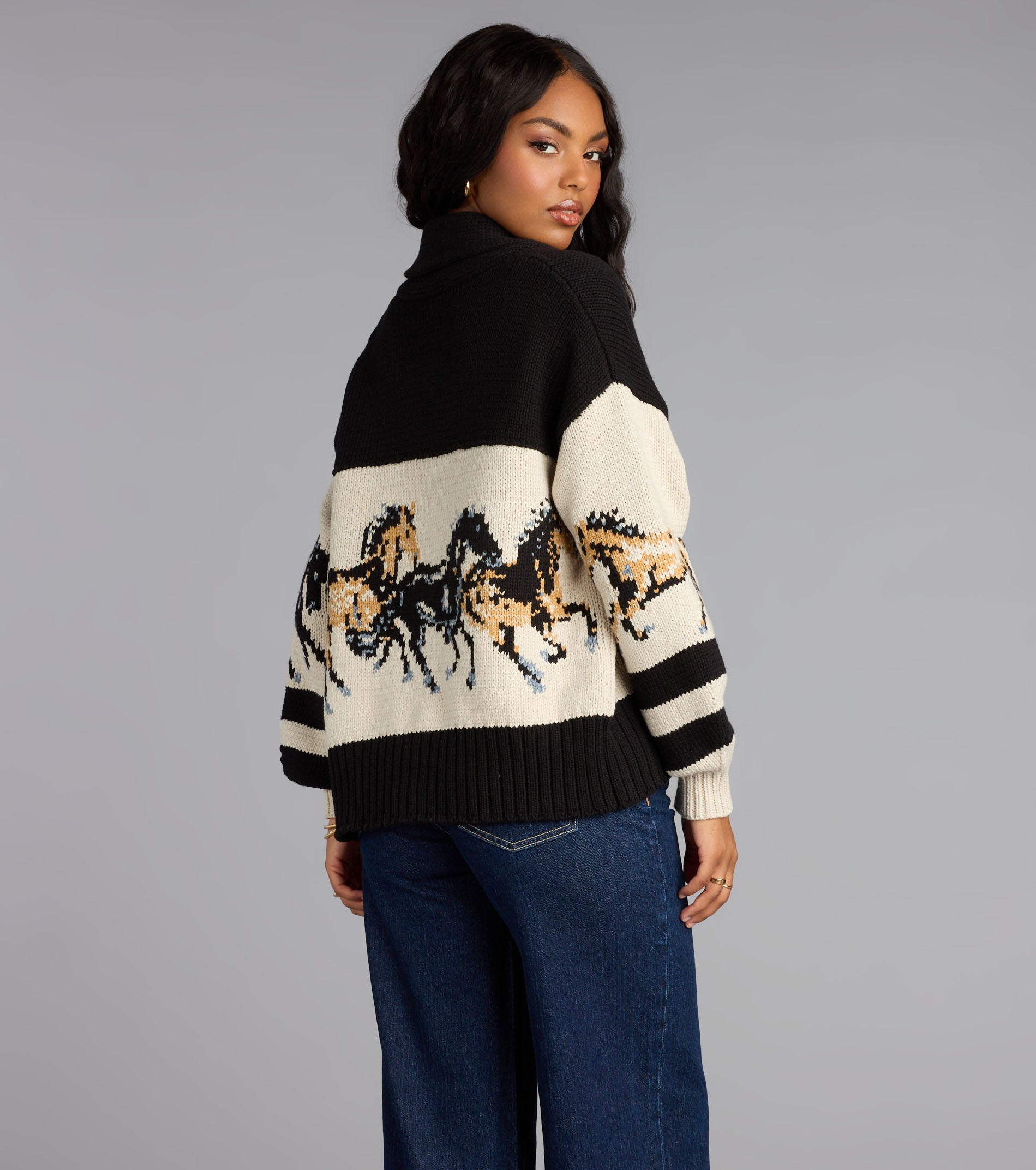 Giddy Up Knit Horse Cardigan | Windsor
