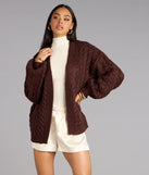 Wrap Me Up Cable Knit Cardigan