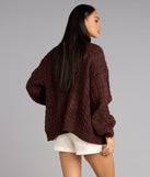 Wrap Me Up Cable Knit Cardigan