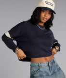 Everyday Cute Striped Long Sleeve Sweater