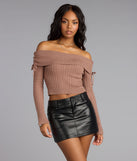 Fall Flirt Off-The-Shoulder Sweater