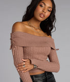 Fall Flirt Off-The-Shoulder Sweater