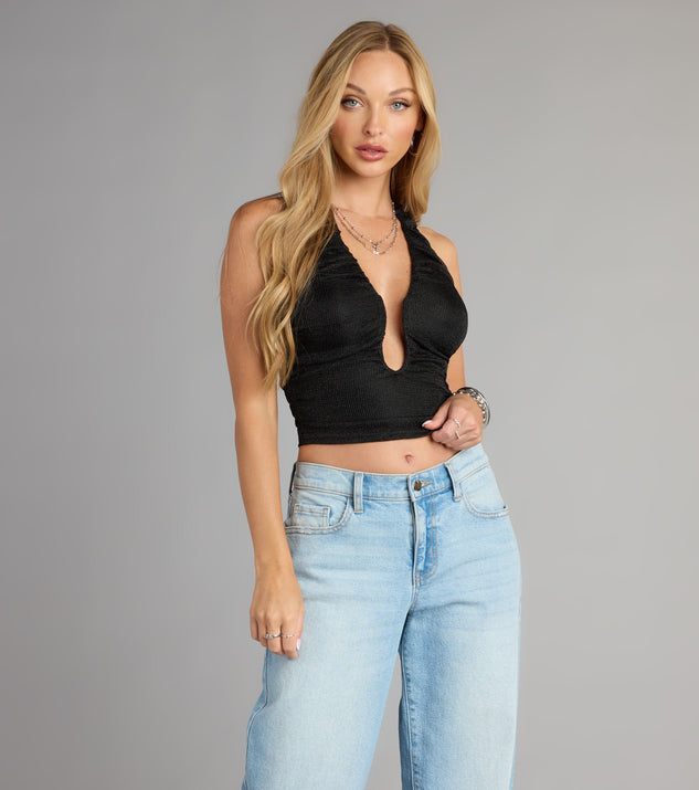Shop Windsor Afterglow Vibes Halter Crop Top Online – Trendy & Affordable Fashion