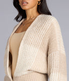 Snuggle Up Oversized Knit Crop Cardigan