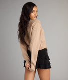 Cozy Agenda Crew Neck Knit Sweater