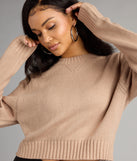 Cozy Agenda Crew Neck Knit Sweater