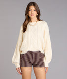 Snuggle Season Cable Knit Sweater