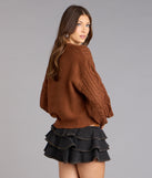 Snuggle Season Cable Knit Sweater