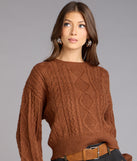 Snuggle Season Cable Knit Sweater