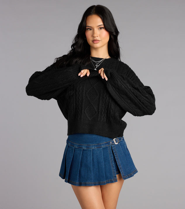 Snuggle Season Cable Knit Sweater