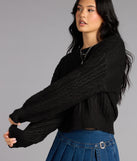 Snuggle Season Cable Knit Sweater