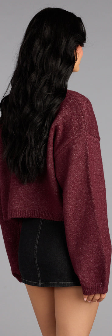 This piece brings trend-right energy to the Cozy Crush Oversized Knit Cardigan, perfect for fall outfits that stand out.