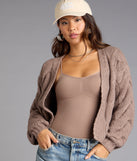 Cozy Up Cable Knit Cardigan