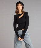 Not So Basic Long Sleeve Cutout Top