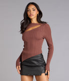 Not So Basic Long Sleeve Cutout Top