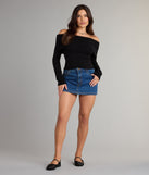 Chic Stroll Off-The-Shoulder Sweater