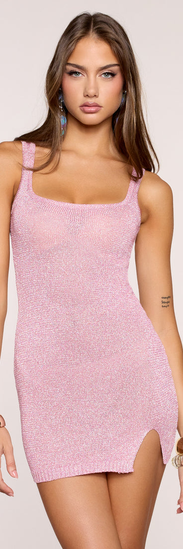 Sugar Rush Shimmer Mini Dress