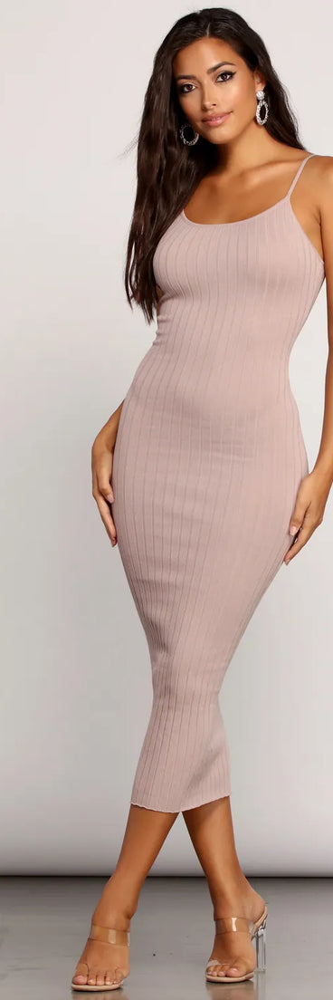 Knit Your Basic Midi Dress