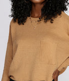 Owning Knit Ribbed Sweater
