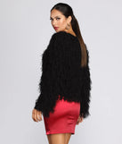 On Fringe Shaggy Cardigan