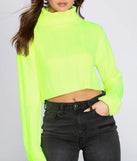 Neon Babe Cropped Sweater