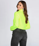 Neon Babe Cropped Sweater