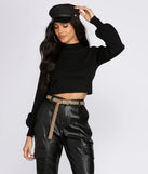 City Gal Crop Sweater