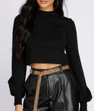 City Gal Crop Sweater