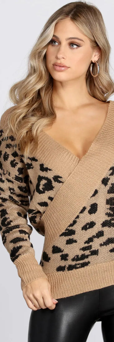 Can't Be Tamed Surplice Sweater