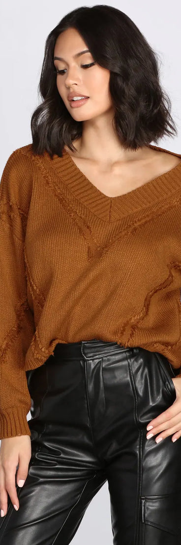 All In The Deets Fringe Pullover