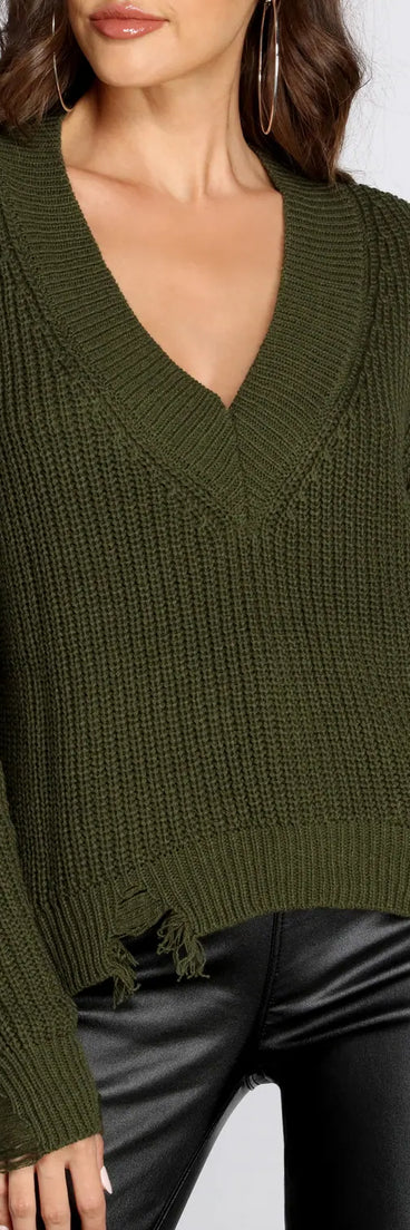 Distressed To Impress Sweater