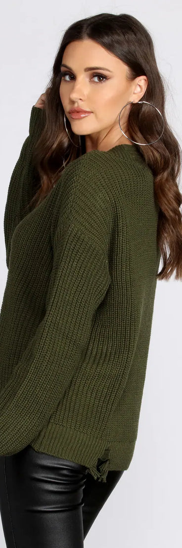 Distressed To Impress Sweater