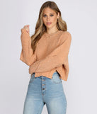 Crisp Days Chenille Pullover