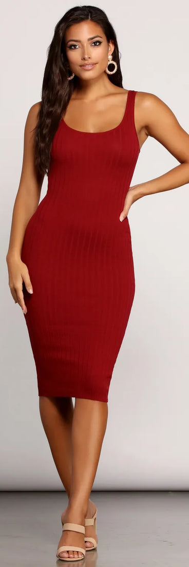 What's The Scoop Neck Dress