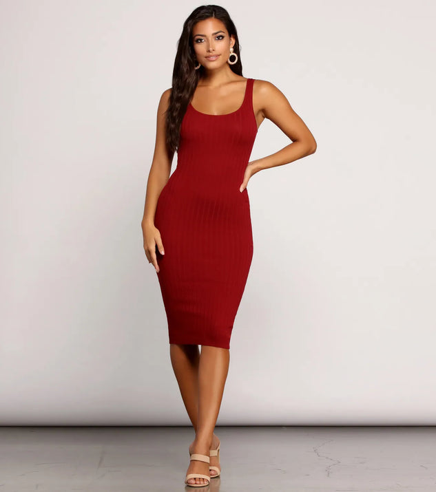 What's The Scoop Neck Dress