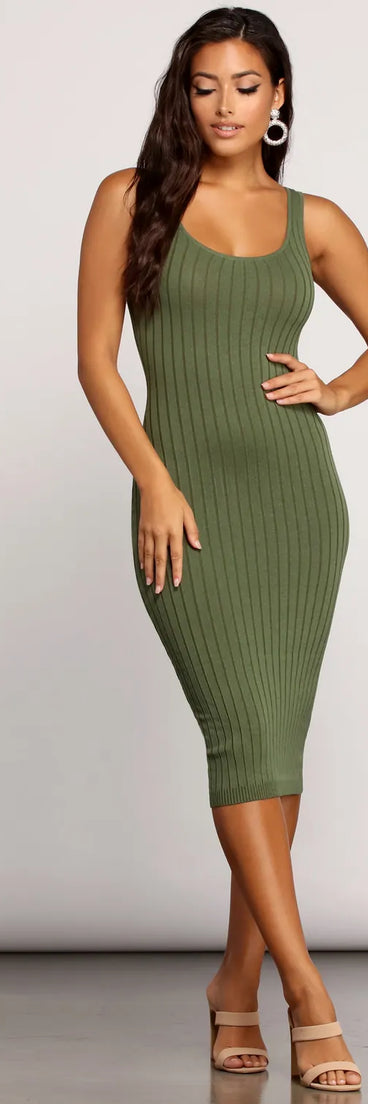What's The Scoop Neck Dress