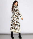 Distressed Leopard Print Duster