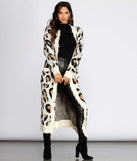 Distressed Leopard Print Duster