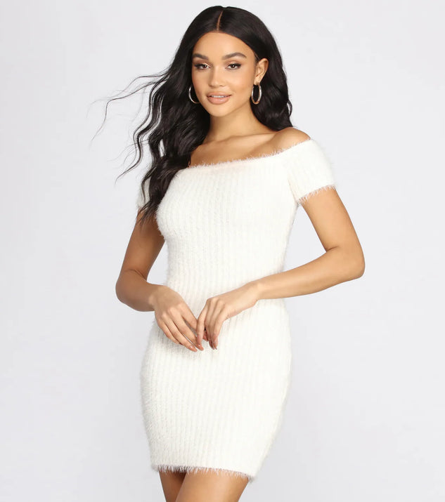 Such A Dream Eyelash Knit Mini Dress