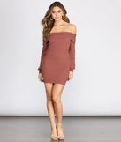 Feelin' Sweet Off Shoulder Sweater Dress