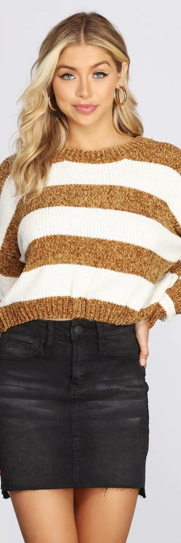 Stay Striped Chenille Sweater