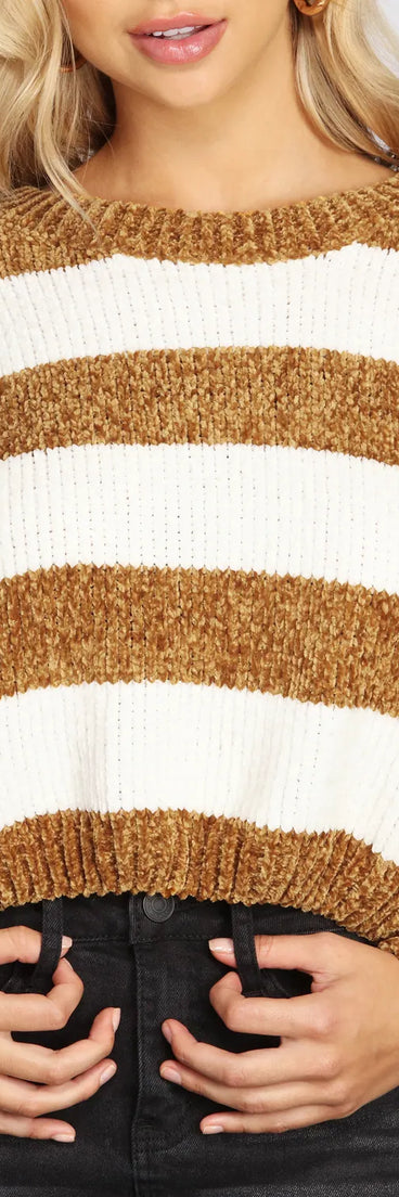 Stay Striped Chenille Sweater