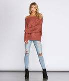Chic In Cable Knit Sweater