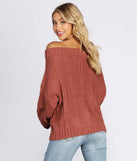 Chic In Cable Knit Sweater