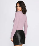 Eyelash Knit Crew Neck Top