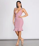 Trumpet Hem Bandage Dress