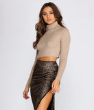 Turtleneck Cropped Sweater