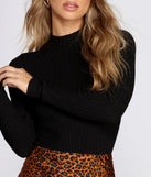Ribbed Knit Mock Neck Bodysuit