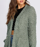 Fuzzy Popcorn Cardigan