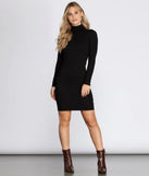 Chic Turtleneck Sweater Dress